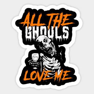 Halloween Love Ghoul Sticker